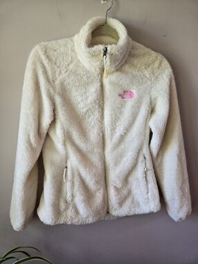 The North Face White High-Pile Fuzzy Fleece Full-Zip Jacket – Women’s Size XS